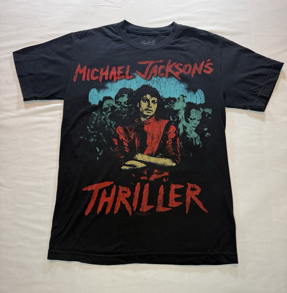 Bravado Michael Jackson Thriller Black Graphic T-Shirt Size Small